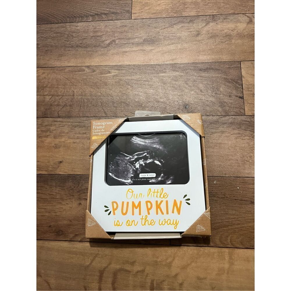 Kate & Milo Our Little Pumpkin Sonogram Frame (4x6 Photo)NEW